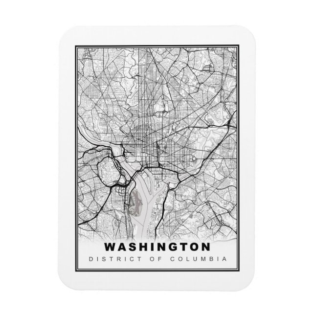 Washington Map Magnet (Vertical)