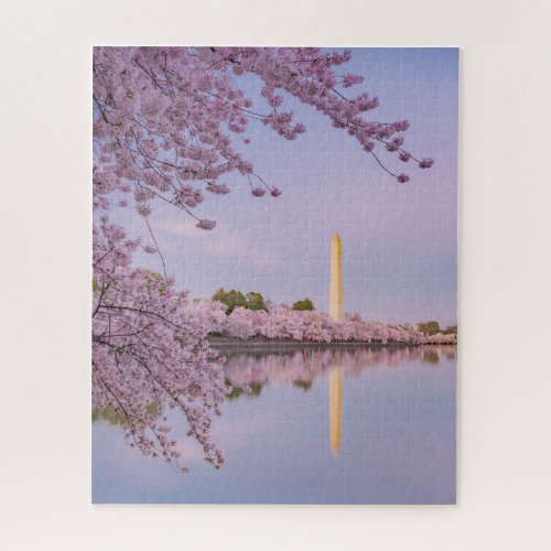 Washington Memorial Spring Dusk Jigsaw Puzzle