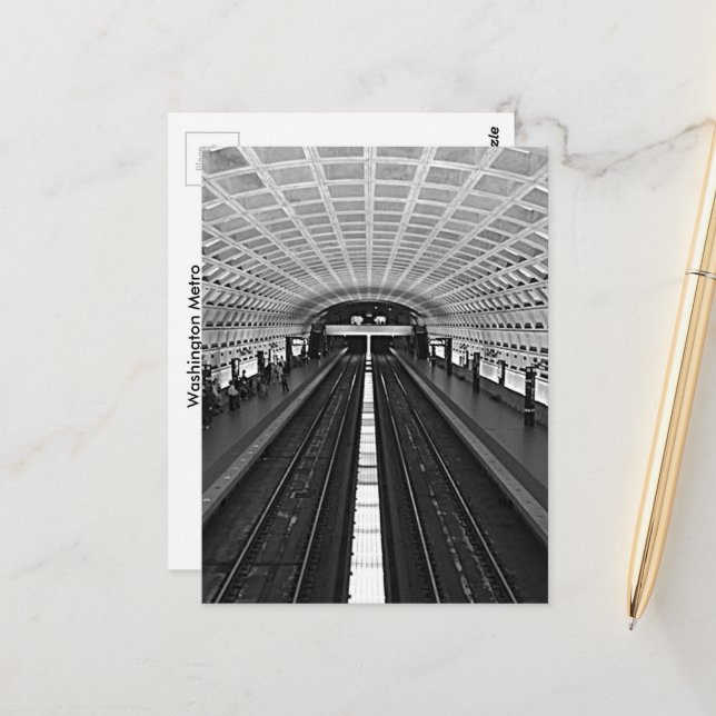 Washington Metro Postcard (Front/Back In Situ)