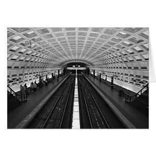 Washington Metropolitan Transit D.C Blank Greeting Cards