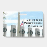 Washington Monument and WWII Memorial in DC Badge