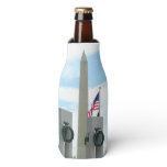 Washington Monument and WWII Memorial in DC Bottle Cooler