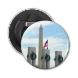 Washington Monument and WWII Memorial in DC Bottle Opener