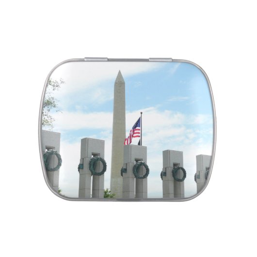 Washington Monument and WWII Memorial in DC Candy Tin (Top)