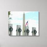Washington Monument and WWII Memorial in DC Canvas Print