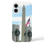 Washington Monument and WWII Memorial in DC iPhone 16 Case