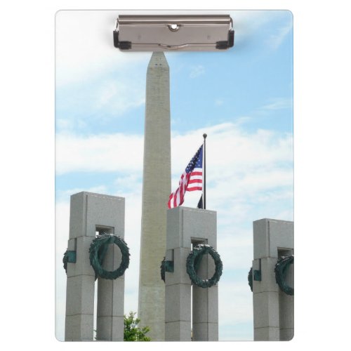 Washington Monument and WWII Memorial in DC Clipboard