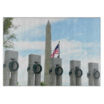 Washington Monument and WWII Memorial in DC Cutting Board