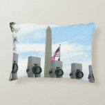 Washington Monument and WWII Memorial in DC Decorative Pillow