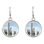 Washington Monument and WWII Memorial in DC Earrings