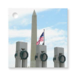 Washington Monument and WWII Memorial in DC Favor Tags