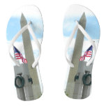 Washington Monument and WWII Memorial in DC Flip Flops
