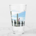Washington Monument and WWII Memorial in DC Glass