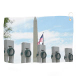 Washington Monument and WWII Memorial in DC Golf Towel