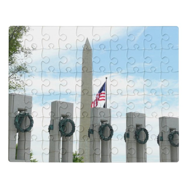 Washington Monument and WWII Memorial in DC Jigsaw Puzzle (Puzzle Horizontal)