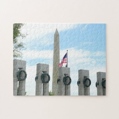 Washington Monument and WWII Memorial in DC Jigsaw Puzzle