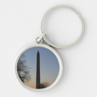 Washington Monument and WWII Memorial in DC Keychain