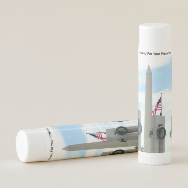 Washington Monument and WWII Memorial in DC Lip Balm (Front)