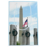 Washington Monument and WWII Memorial in DC Medium Gift Bag