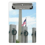 Washington Monument and WWII Memorial in DC Mini Clipboard