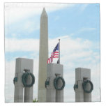 Washington Monument and WWII Memorial in DC Napkin