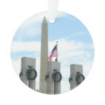 Washington Monument and WWII Memorial in DC Ornament