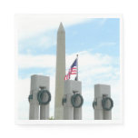 Washington Monument and WWII Memorial in DC Paper Napkins