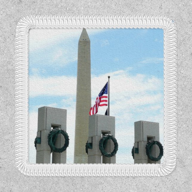 Washington Monument and WWII Memorial in DC Patch (Front)