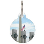 Washington Monument and WWII Memorial in DC Pet ID Tag