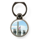 Washington Monument and WWII Memorial in DC Phone Ring Stand