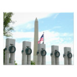 Washington Monument and WWII Memorial in DC Photo Print