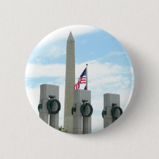 Washington Monument and WWII Memorial in DC Pinback Button