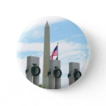 Washington Monument and WWII Memorial in DC Pinback Button