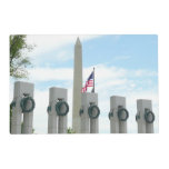 Washington Monument and WWII Memorial in DC Placemat