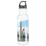 Washington Monument and WWII Memorial in DC Stainless Steel Water Bottle