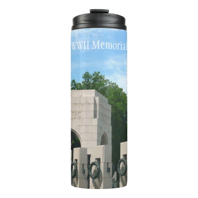 Washington Monument and WWII Memorial in DC Thermal Tumbler (Front)