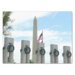Washington Monument and WWII Memorial in DC Tissue Paper