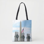 Washington Monument and WWII Memorial in DC Tote Bag