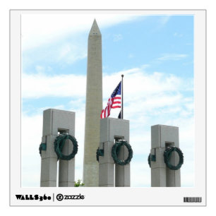 Washington Monument and WWII Memorial in DC Wall Decal