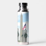 Washington Monument and WWII Memorial in DC Water Bottle