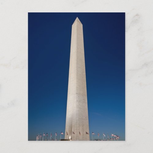 Washington Monument at Dusk Postcard