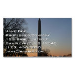 Washington Monument at Sunset Business Card Magnet