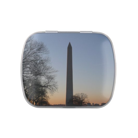 Washington Monument at Sunset Candy Tin (Top)