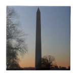 Washington Monument at Sunset Ceramic Tile