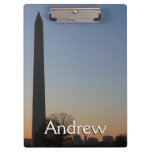 Washington Monument at Sunset Clipboard