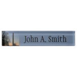 Washington Monument at Sunset Desk Name Plate