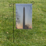 Washington Monument at Sunset Garden Flag