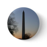Washington Monument at Sunset in DC Button