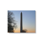 Washington Monument at Sunset in DC Canvas Print