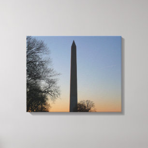 Washington Monument at Sunset in DC Canvas Print